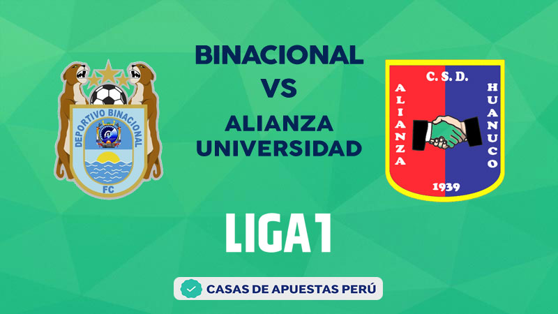Binacional vs Alianza Universidad pronostico de la Liga 1 Perú